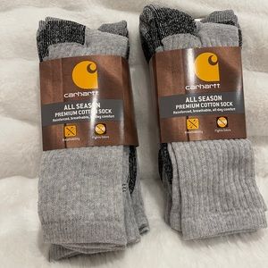 CARHARTT ALL SEASON PREMIUM COTTON SOCKS- 6 PAIRS